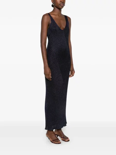 Rochie maxi Missoni tricotate albastru