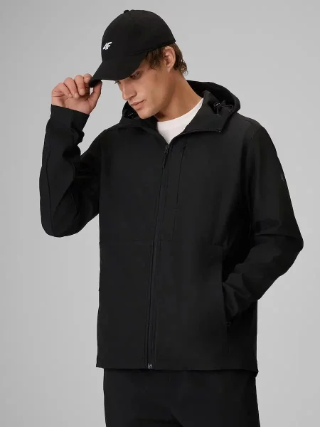 Kurtka softshell wiatroodporna membrana 4F czarna