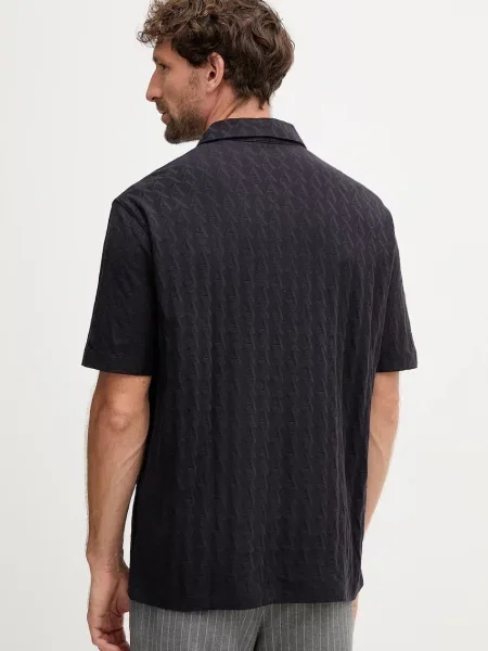Armani Exchange polo granatowa