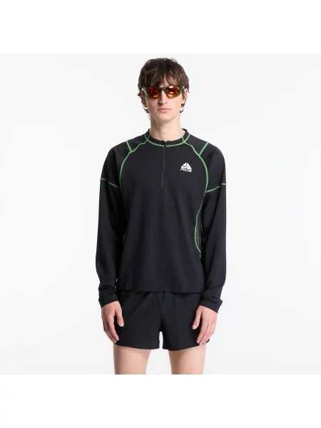 Tricou Nike ACG "Vault" Dri-FIT Long-Sleeve Top Black/ Mean Green/ Summit White XS alb