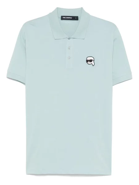 Tricou polo Karl Lagerfeld albastru