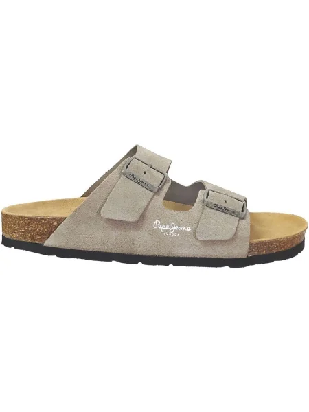 Papuci Pepe Jeans din piele de căprioară