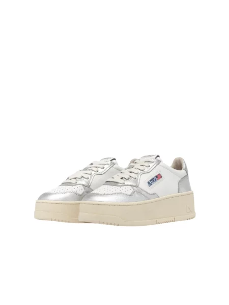 Sneakersy Autry na platformie białe
