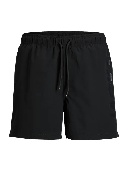 Jack & Jones Plus Kratke kopalne hlače JPSTMAUI' črna