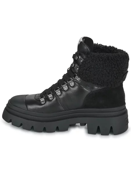 Pantofi Ash cu blană negru