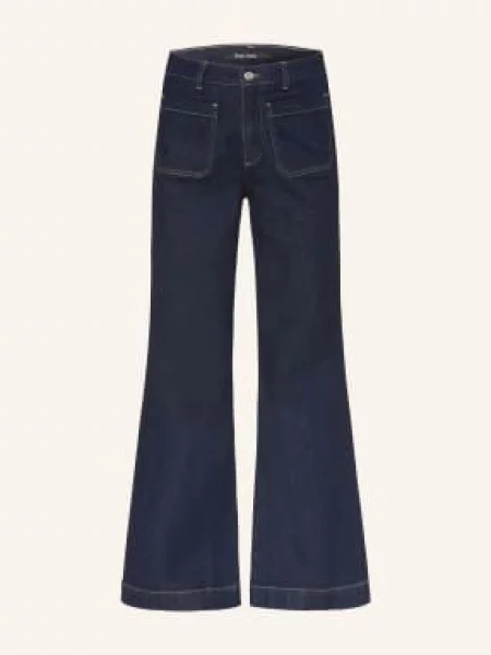 Marc Aurel Zvonové Džíny dark blue denim modré
