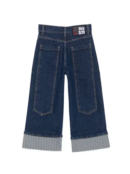 Jeansy dziecięce Msgm niebieskie
