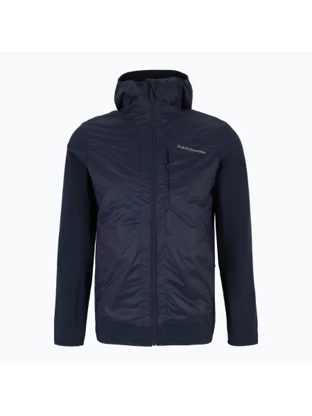 Hybridní bunda Peak Performance Radiance Hybrid Hood blue shadow modrá