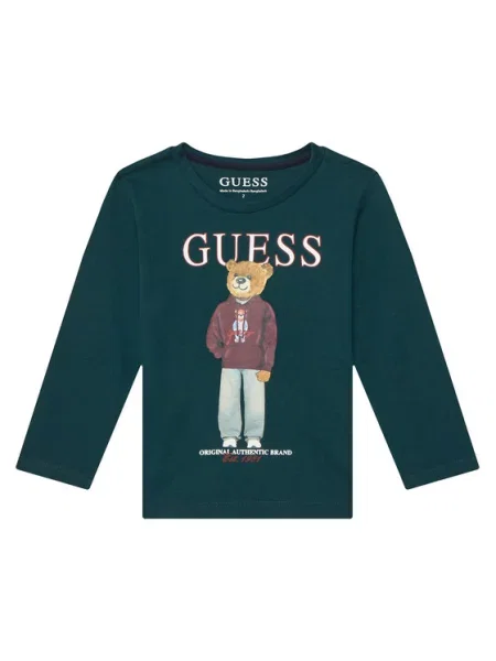 Guess Bluză închis verde