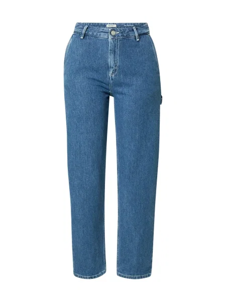 Carhartt WIP jeans W Pierce Pant femei high waist albastru