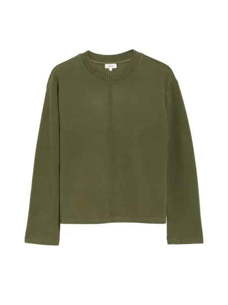 S.Oliver Sweater majica maslinasta