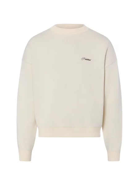 Prohibited sweter z dzianiny Mężczyźni S biały