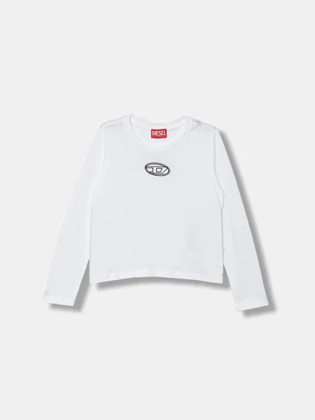 Diesel Dječja majica dugih rukava TIVALSYLS T-SHIRT bijela