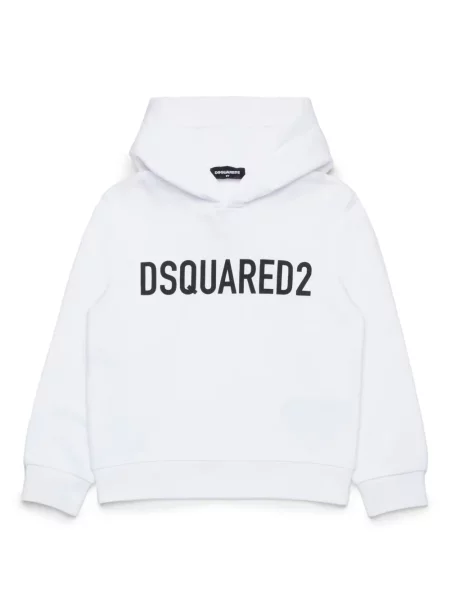 Bluza z kapturem dziecięca Dsquared2 biała