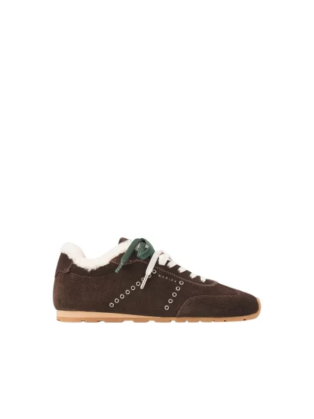 Sneakersy Nubikk zamszowe brązowe