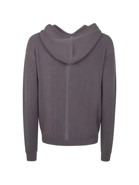 Geacă Rick Owens cu glugă gri