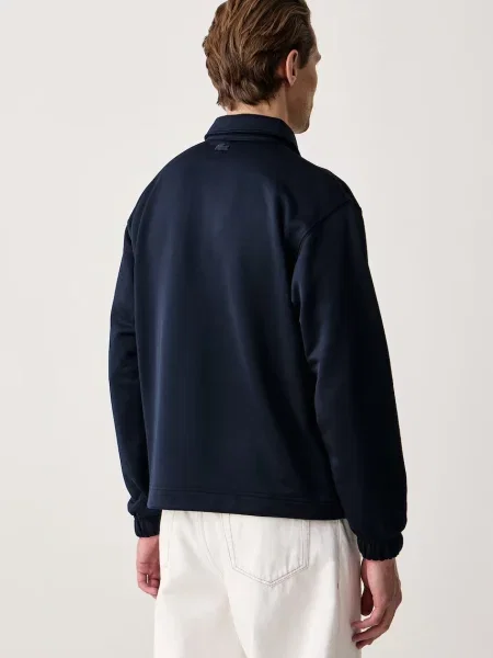 Lacoste bluza z bawełną granatowa
