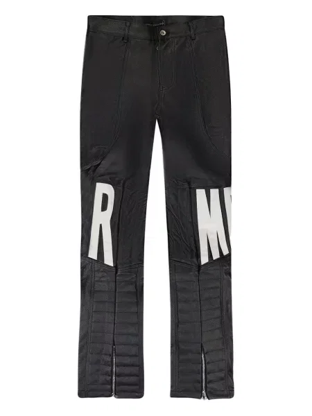 Kožené kalhoty Who Decides War černé