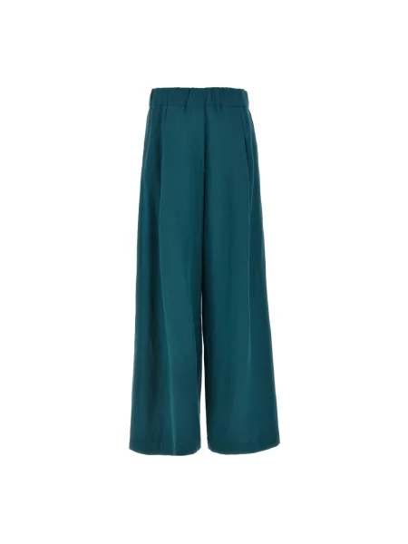 Spodnie Dries Van Noten wełniane zielone