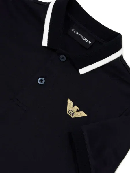 Koszulka polo dziecięca Emporio Armani niebieska