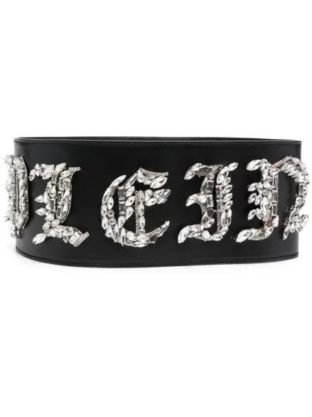 Curea Philipp Plein din piele negru