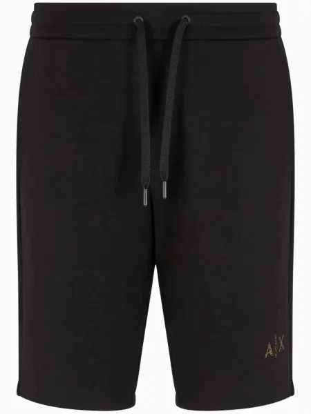 Pantaloni scurți Armani Exchange cu imagine negru