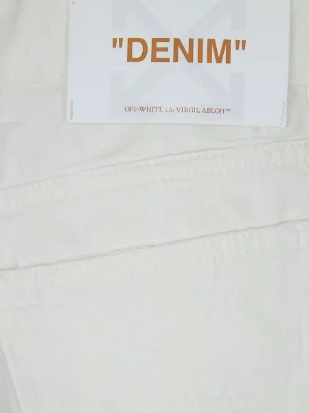 Szorty jeansowe Off-white białe