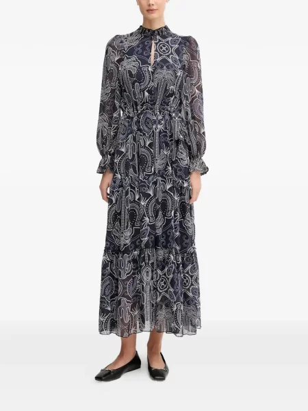 Rochie maxi Oui de costum albastru