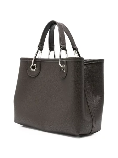 Шопинг чанта Emporio Armani с принт сиво
