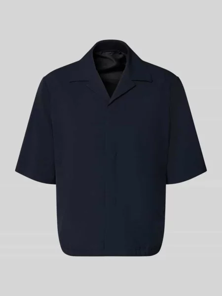 Koszulka-kurtka o kroju relaxed fit z kołnierzem z połami Lindbergh
