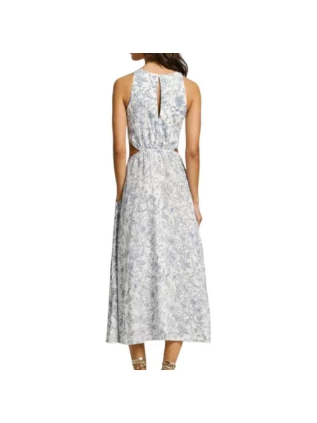 Rochie din denim Pepe Jeans alb