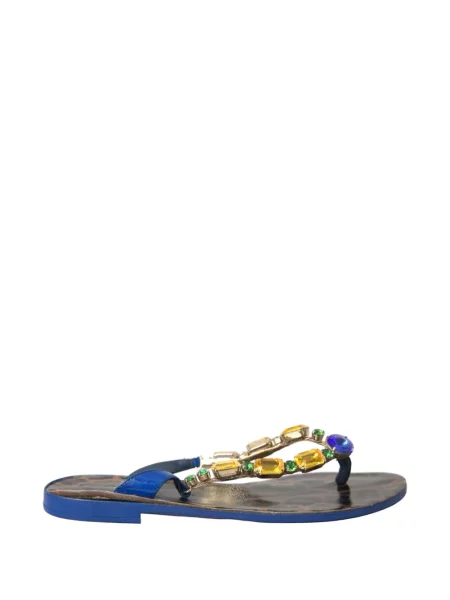 Σανδάλια Dolce & Gabbana με σχέδιο με λεοπαρ μοτιβο μπλε