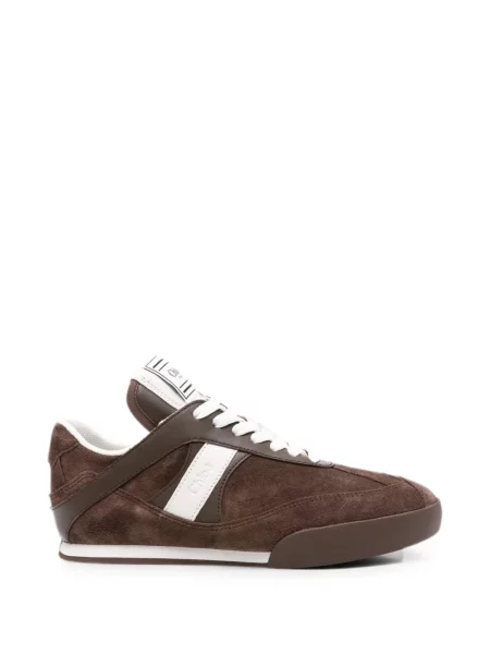 Sneakerși Chloé din piele de căprioară maro