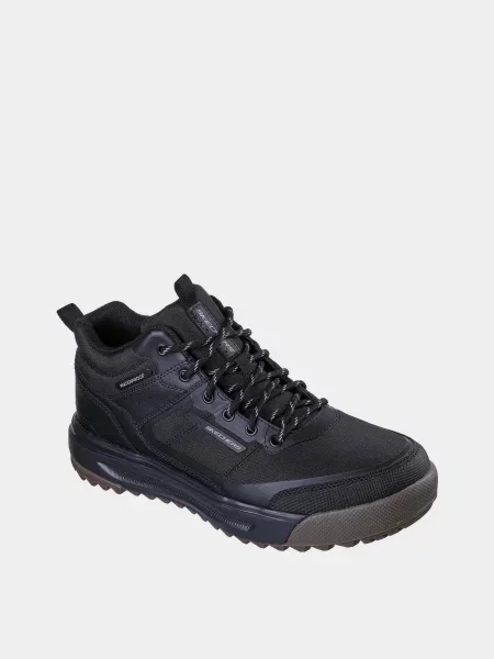 Кожаные ботинки Skechers черные