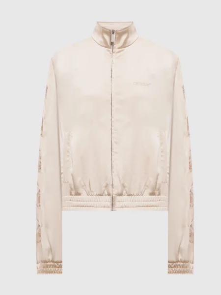 Спортивна куртка з мереживом Off-white бежева