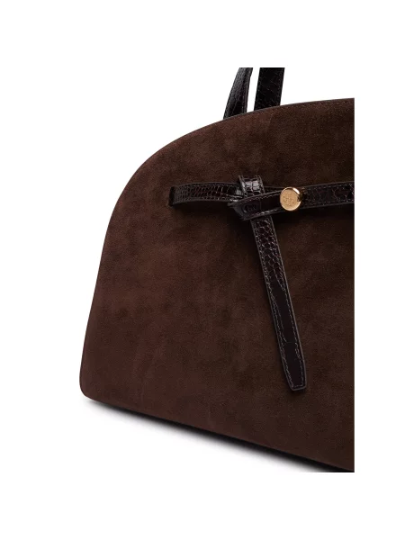 Tory Burch Rankinė Romy Suede Bauletto Tamsiai ruda