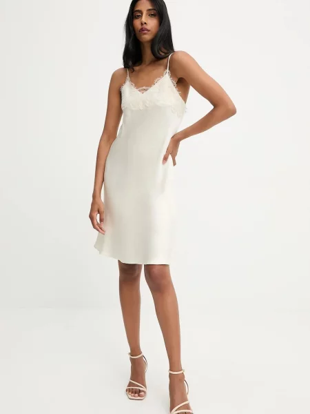 Платье мини Answear.lab бежевое