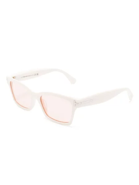 Saulės akiniai Tom Ford Eyewear su autografu balta