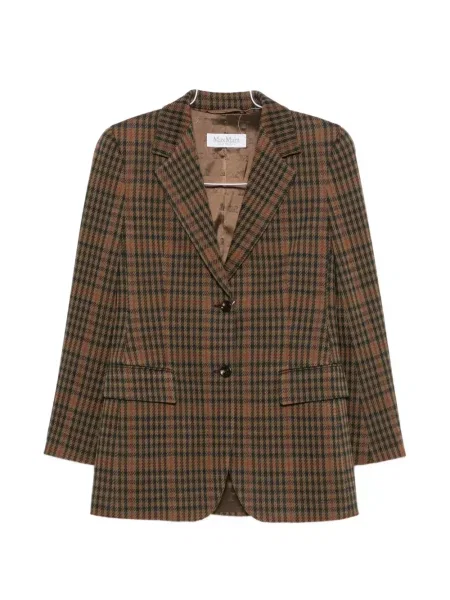 Sacou Max Mara în carouri maro