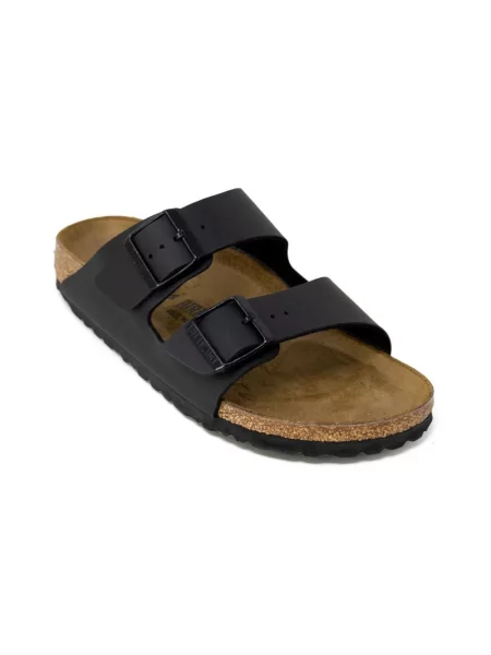 Klapki Birkenstock skórzane czarne