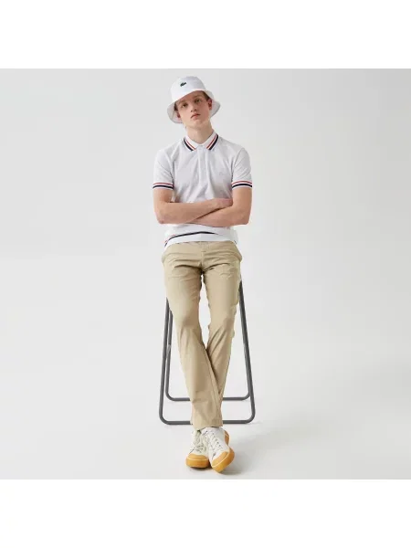 Поло Lacoste белое