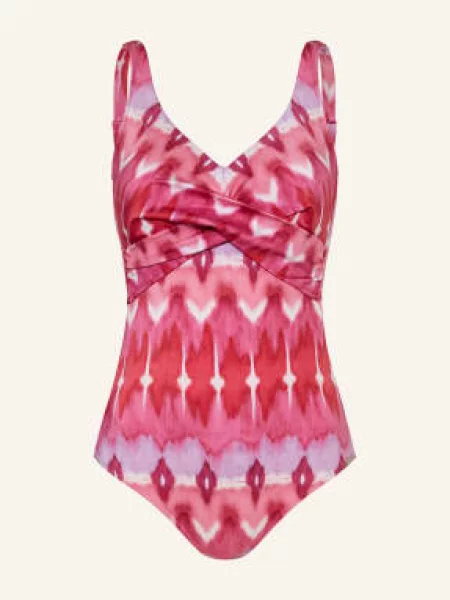 Charmline Kostium Kąpielowy Shape Ikat Energy pink biały