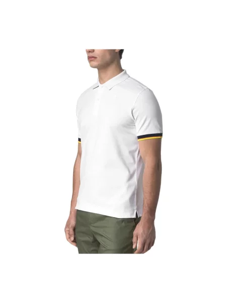 Scurt tricou K-way cu mâneci scurte alb
