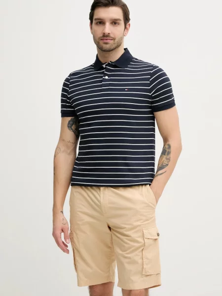 Polo tričko Tommy Hilfiger tmavomodrá