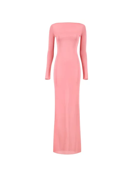 Lung rochie maxi La Galpa roz