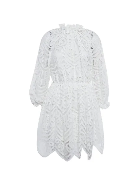 Długa mała sukienka maxi Zimmermann garniturowa biała