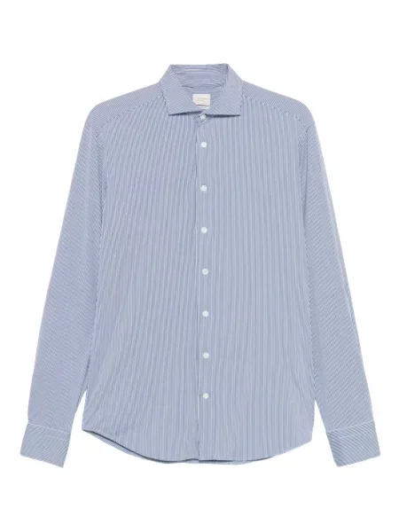 Дълго риза Traiano Milano на райета синьо