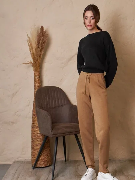 Штани повсякденні TrikoBakh світло-коричневий коричневі