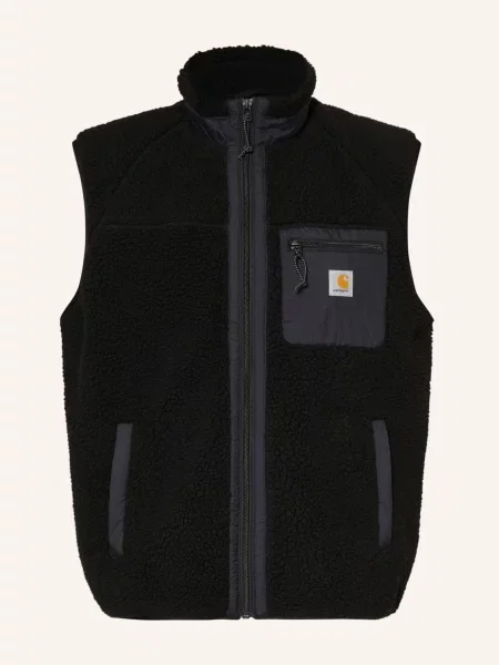 Carhartt Wip Vesta Z Plyšové Kožešiny Prentis černá