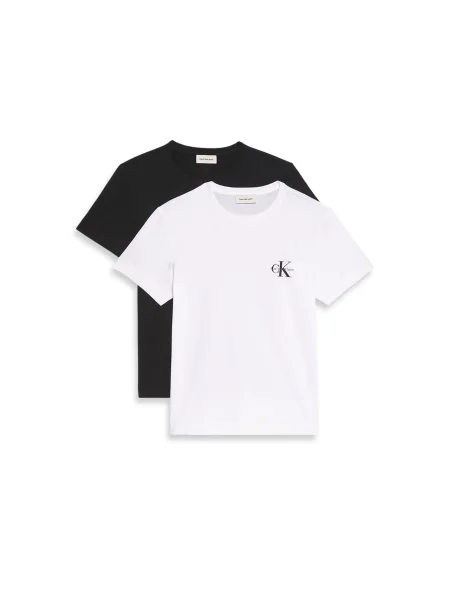 Calvin Klein Jeans Majica kit bela črna